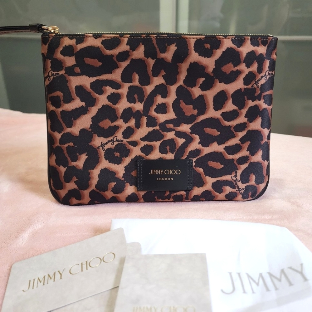 New Jimmy Choo Levarn Clutch / Pouch bag